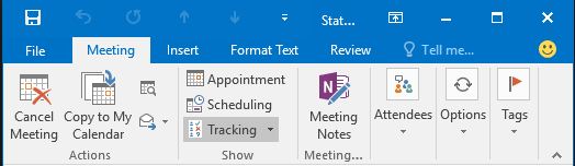 outlook tracking option